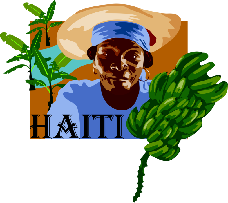 Vector Illustration Of Haiti Postcard Design With Haitian - Vector Illustration Of Haiti Postcard Design With Haitian (786x700)