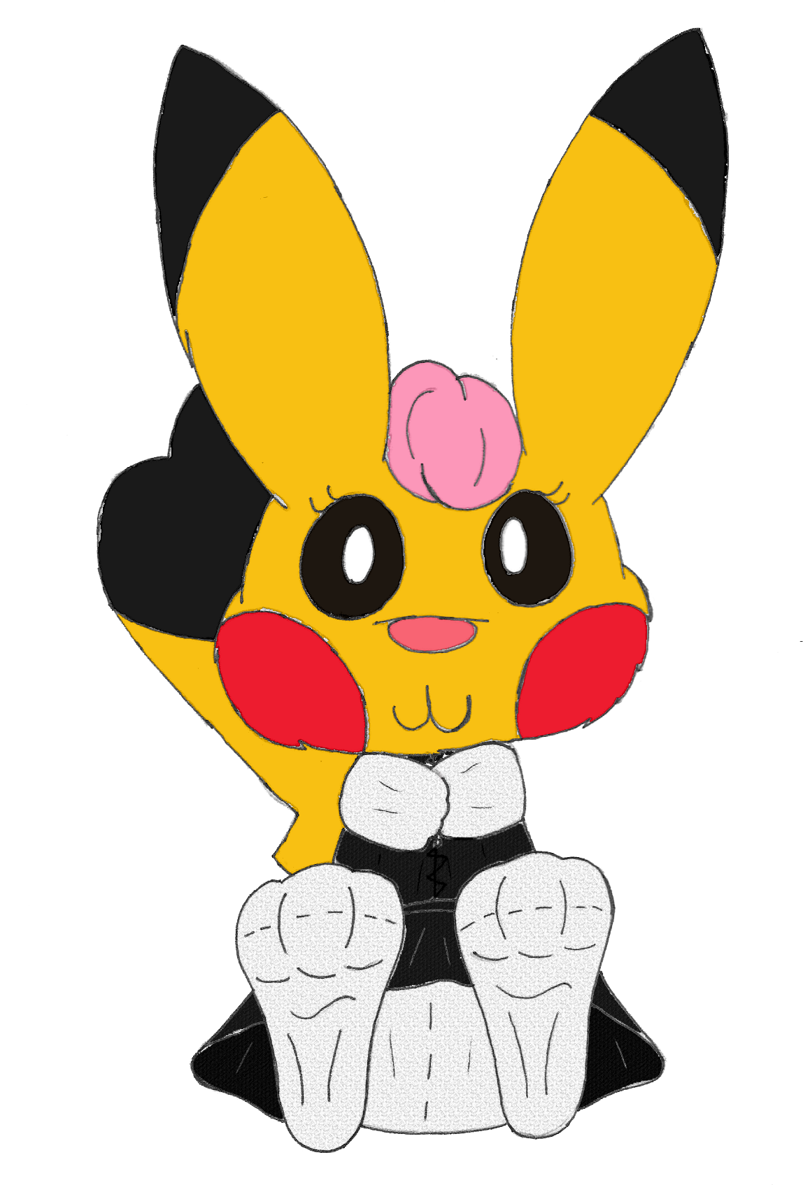 Li'l Pikachu Maid - Li'l Pikachu Maid (1308x1797)