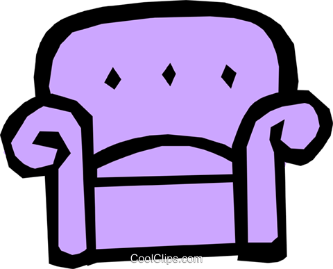 Sofa Royalty Free Vector Clip Art Illustration - Sofa Royalty Free Vector Clip Art Illustration (480x387)