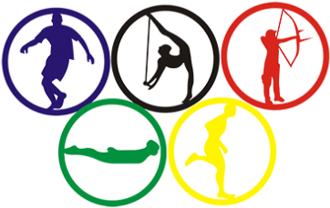 Creative Olympic Rings Hot Fix Motif With Pu - Creative Olympic Rings Hot Fix Motif With Pu (415x415)