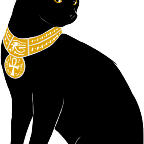 Black Cat Clipart Egyptian - Black Cat Clipart Egyptian (640x480)
