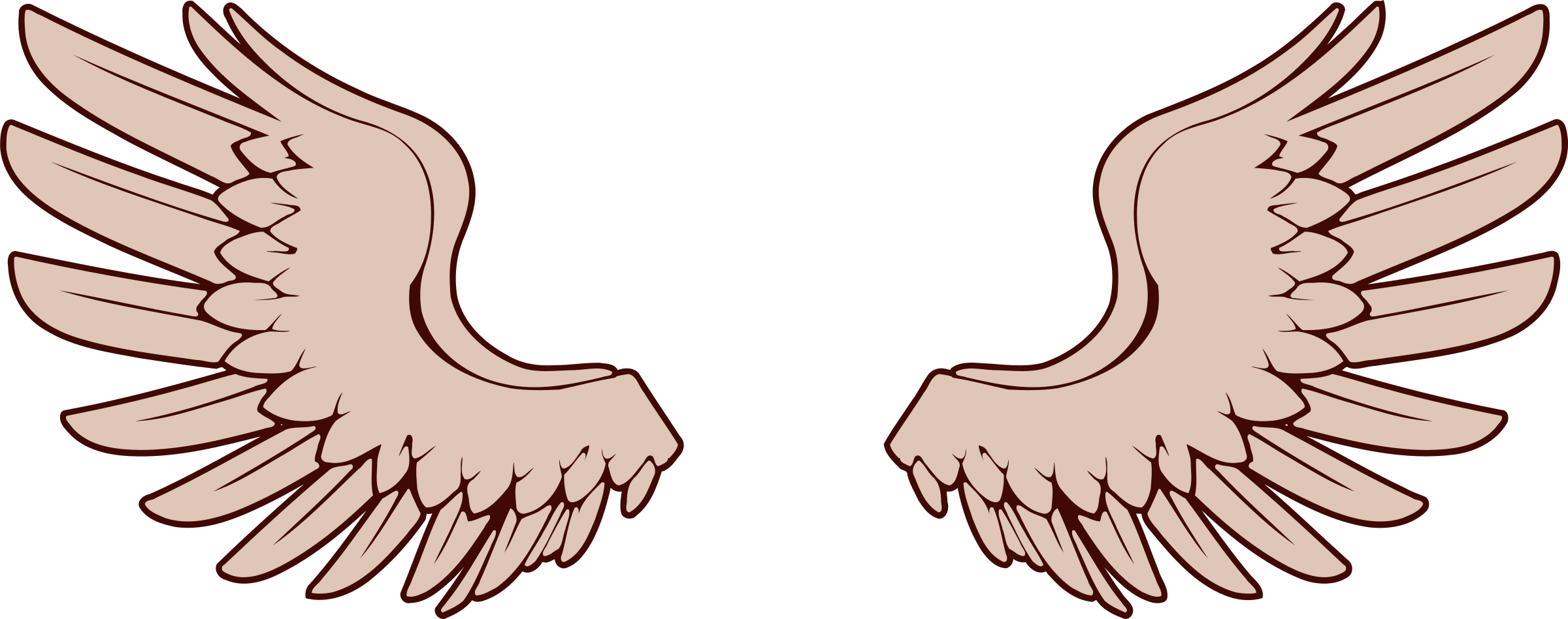 15 Angel Wings Clipart Png For Free On Mbtskoudsalg - 15 Angel Wings Clipart Png For Free On Mbtskoudsalg (2400x949)