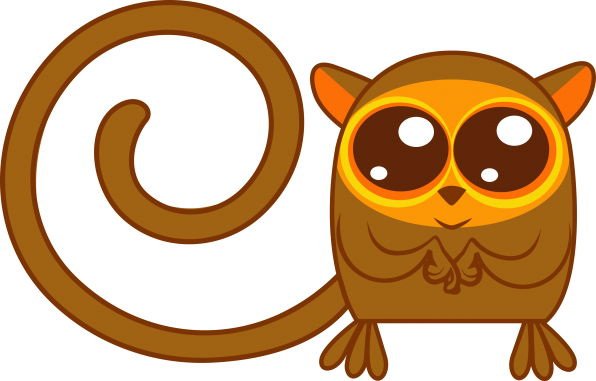 Tarsier 3c With Tail - Tarsier 3c With Tail (596x381)