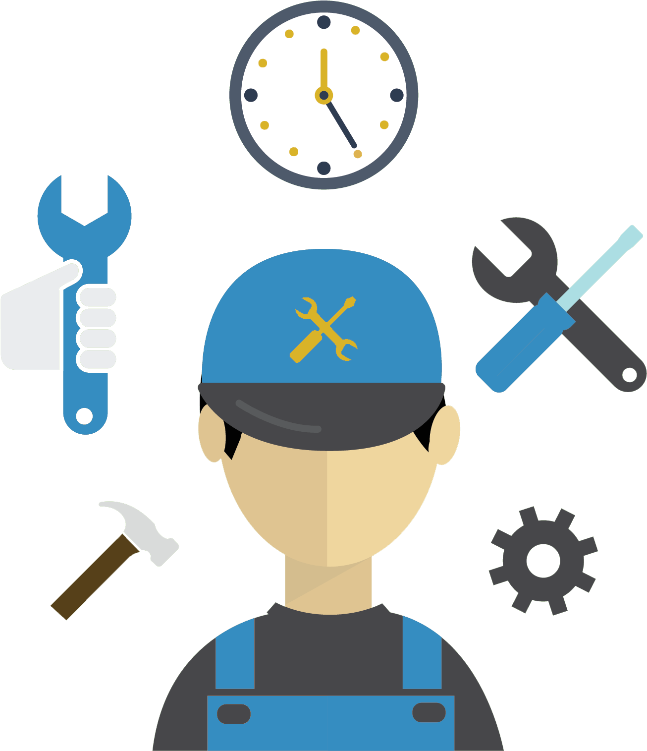 Handyman Clipart Maintenance Worker - Handyman Clipart Maintenance Worker (1329x1557)