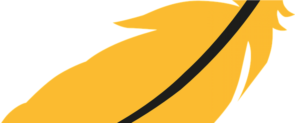 Yellow Feather Clipart - Yellow Feather Clipart (1320x500)