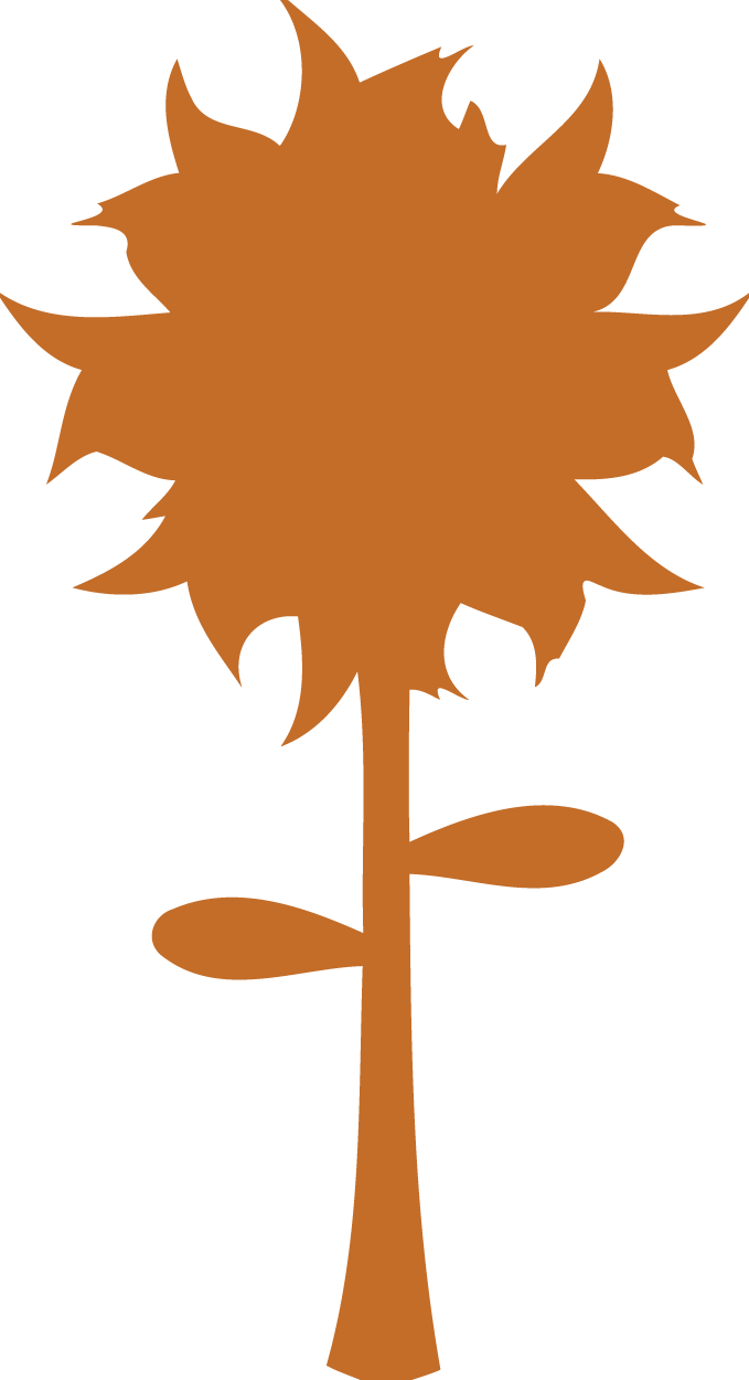 Dark Golden Rod Color Silhouette Flower Png Clipart - Dark Golden Rod Color Silhouette Flower Png Clipart (679x1250)