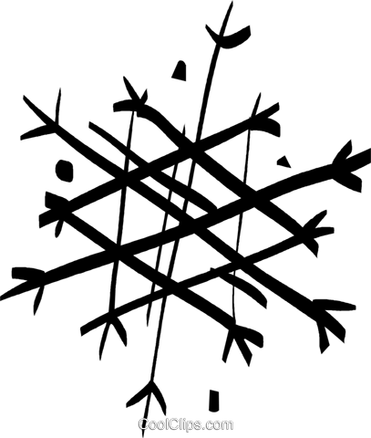 Snowflakes Royalty Free Vector Clip Art Illustration - Snowflakes Royalty Free Vector Clip Art Illustration (407x480)