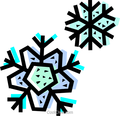 Snowflakes Royalty Free Vector Clip Art Illustration - Snowflakes Royalty Free Vector Clip Art Illustration (480x465)