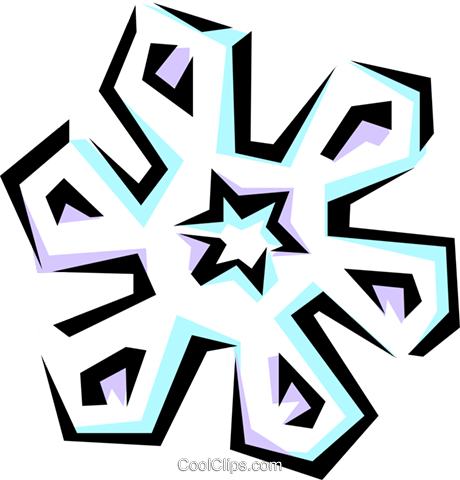 Snowflake Designs Royalty Free Vector Clip Art Illustration - Snowflake Designs Royalty Free Vector Clip Art Illustration (460x480)