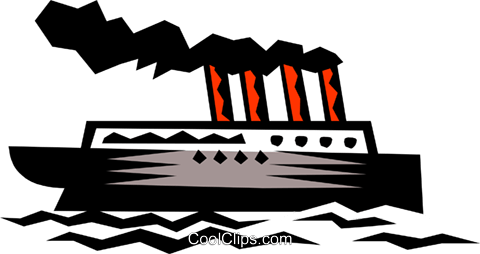Ocean Liner Royalty Free Vector Clip Art Illustration - Ocean Liner Royalty Free Vector Clip Art Illustration (480x254)