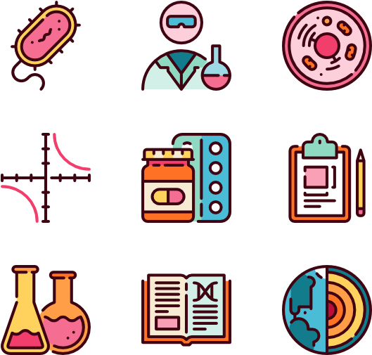 Biology Icon Packs Svg Psd Png - Biology Icon Packs Svg Psd Png (600x564)