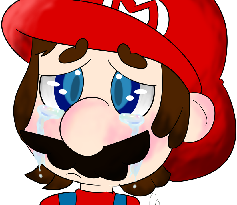 Very Sad Mario By Colourpastelpuppy On Deviantart - Very Sad Mario By Colourpastelpuppy On Deviantart (1024x717)