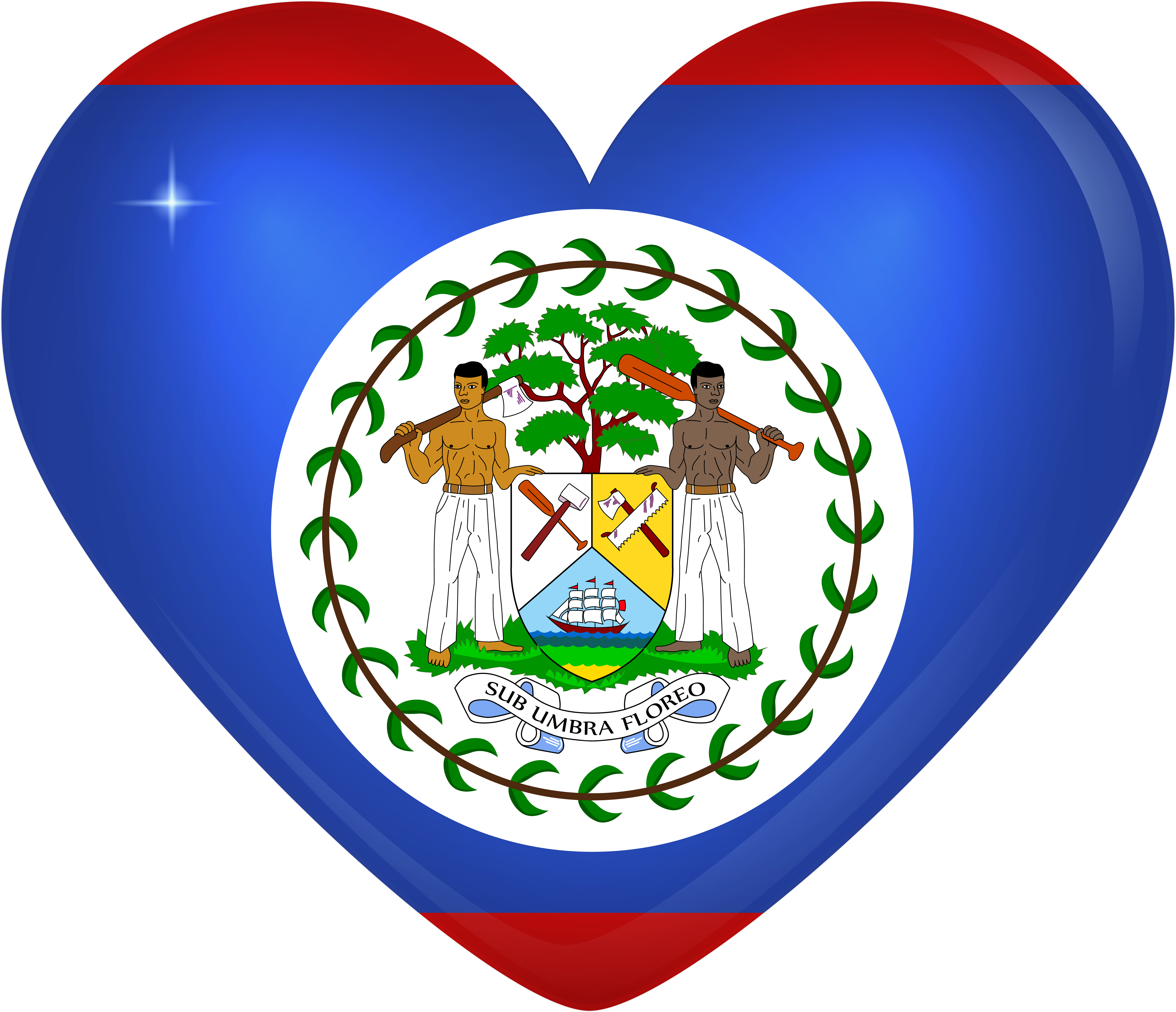 Download Belize Large Heart Flag Clipart Png Photo - Download Belize Large Heart Flag Clipart Png Photo (6000x5197)