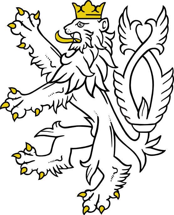 Czech Lion Clipart Lion Coat Of Arms Of The Czech Republic - Czech Lion Clipart Lion Coat Of Arms Of The Czech Republic (555x685)