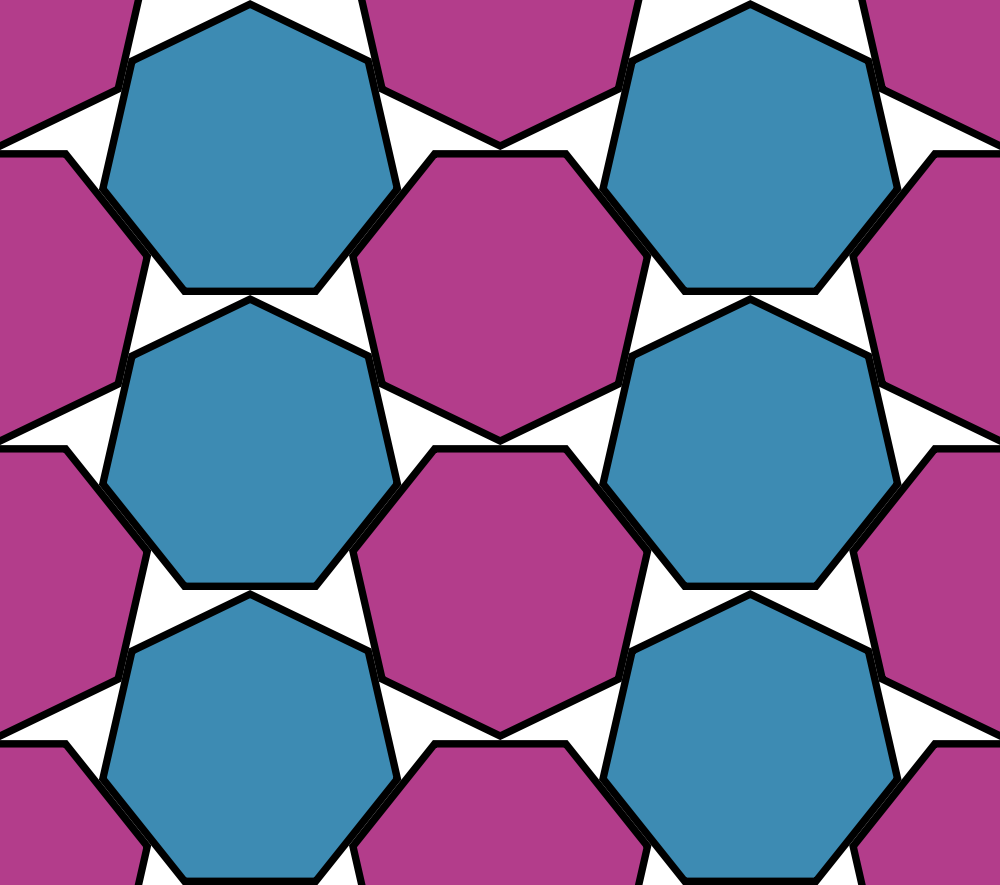 Densest Packing Of Regular Heptagons - Densest Packing Of Regular Heptagons (1000x885)