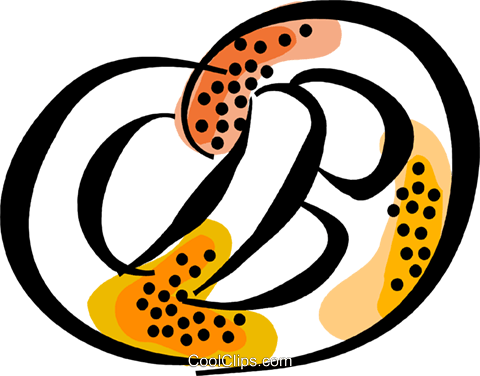Pretzel Royalty Free Vector Clip Art Illustration - Pretzel Royalty Free Vector Clip Art Illustration (480x376)