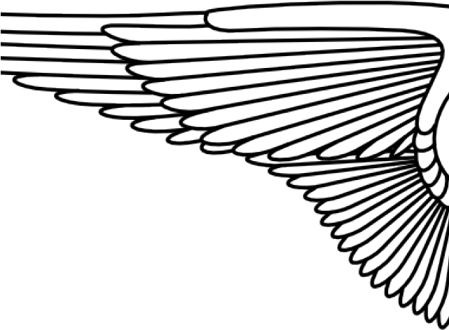 Wings Clipart Line Art - Wings Clipart Line Art (640x480)