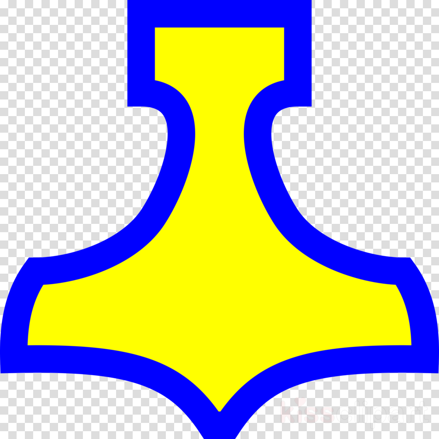 Mjolnir Outline Clipart Mjölnir Thor Clip Art - Mjolnir Outline Clipart Mjölnir Thor Clip Art (900x900)