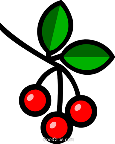 Symbol Of Cherries Royalty Free Vector Clip Art Illustration - Symbol Of Cherries Royalty Free Vector Clip Art Illustration (384x480)