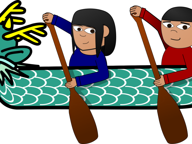 Row Boat Clipart Log Boat - Row Boat Clipart Log Boat (640x480)