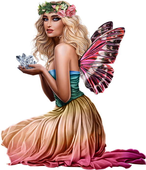 Ru Tube, Clip Art, Girly, Bellisima, Fairies, - Ru Tube, Clip Art, Girly, Bellisima, Fairies, (640x763)