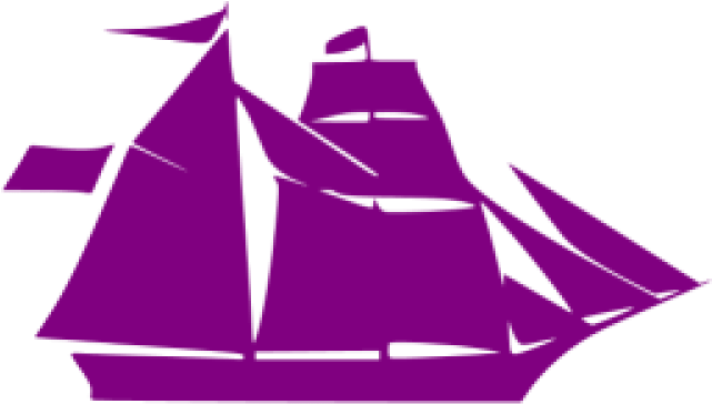 Sailing Ship Clipart Purple - Sailing Ship Clipart Purple (640x480)