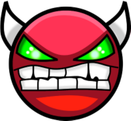 Clip Art Geometry Demon Face Roblox - Clip Art Geometry Demon Face Roblox (420x420)