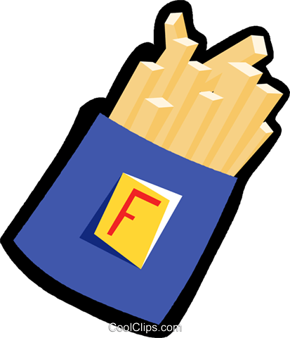 French Fries, Fried Potatoes Royalty Free Vector Clip - French Fries, Fried Potatoes Royalty Free Vector Clip (413x480)