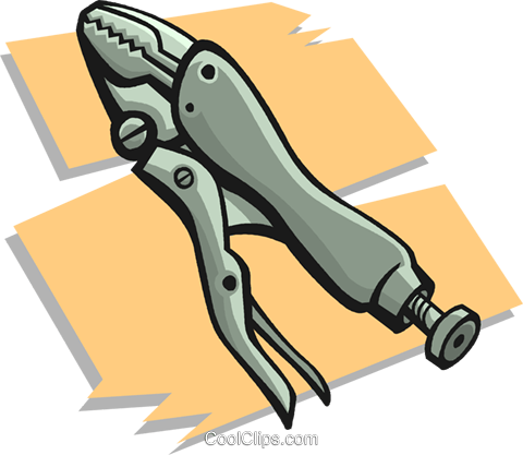 Vice Grips Royalty Free Vector Clip Art Illustration - Vice Grips Royalty Free Vector Clip Art Illustration (480x417)