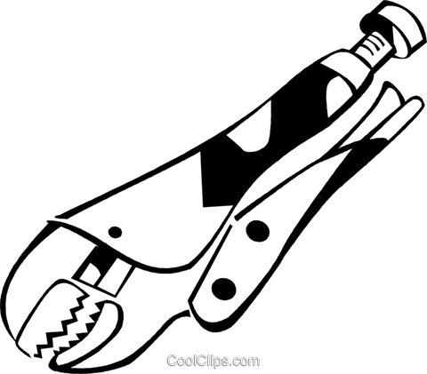 Vice Grips Royalty Free Vector Clip Art Illustration - Vice Grips Royalty Free Vector Clip Art Illustration (480x421)