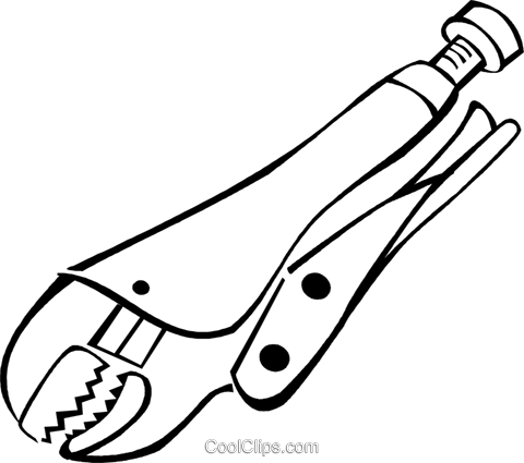 Vice Grips Royalty Free Vector Clip Art Illustration - Vice Grips Royalty Free Vector Clip Art Illustration (480x425)