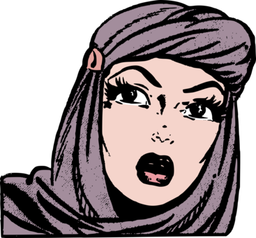Woman Drawing Cartoon Eye - Woman Drawing Cartoon Eye (367x340)