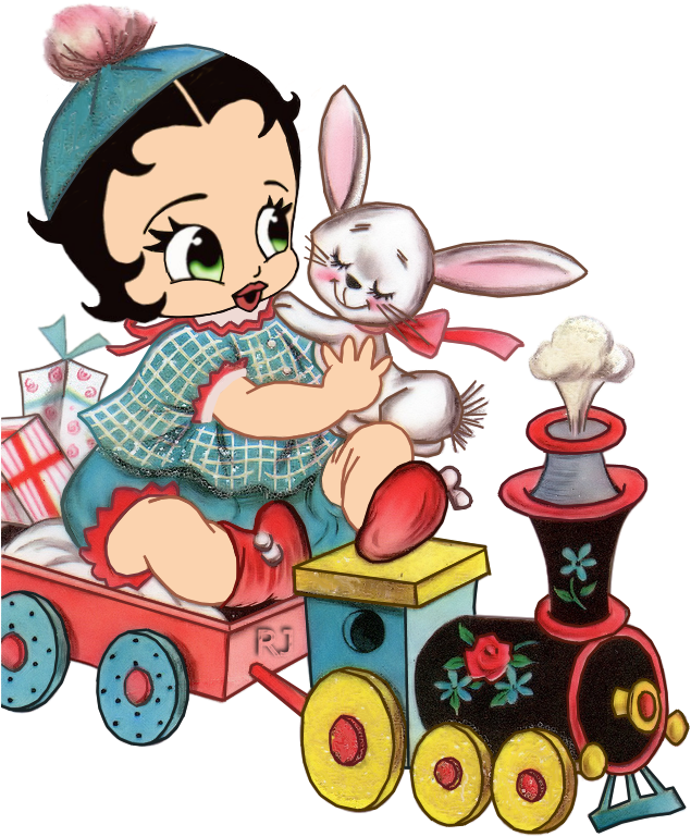 Baby Betty Boop Train - Baby Betty Boop Train (672x820)