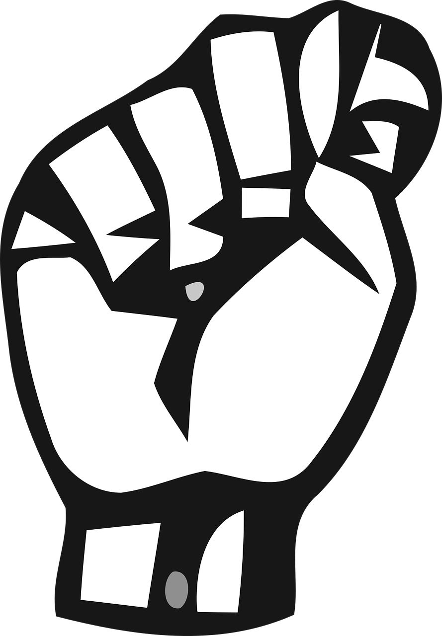 Alphabet Deaf Hand Pinterest - Alphabet Deaf Hand Pinterest (889x1280)
