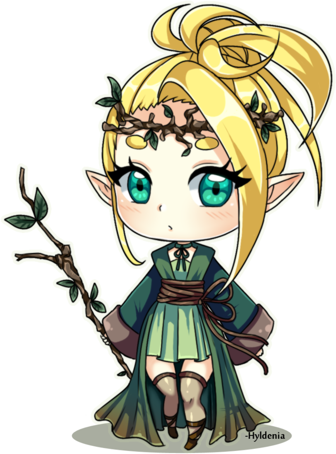 Svg Black And White Download Elf Chibi By Hyldenia - Svg Black And White Download Elf Chibi By Hyldenia (800x950)