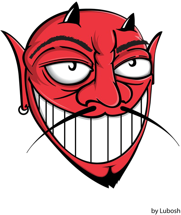Devil Face Download Image Vector Clipart Psd Png Vector - Devil Face Download Image Vector Clipart Psd Png Vector (600x800)