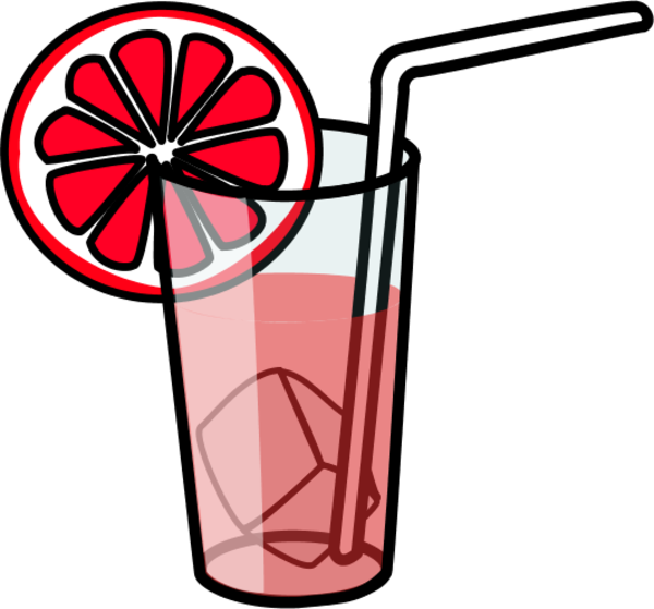 Lemonade Glass Vector Clip Art - Lemonade Glass Vector Clip Art (600x559)