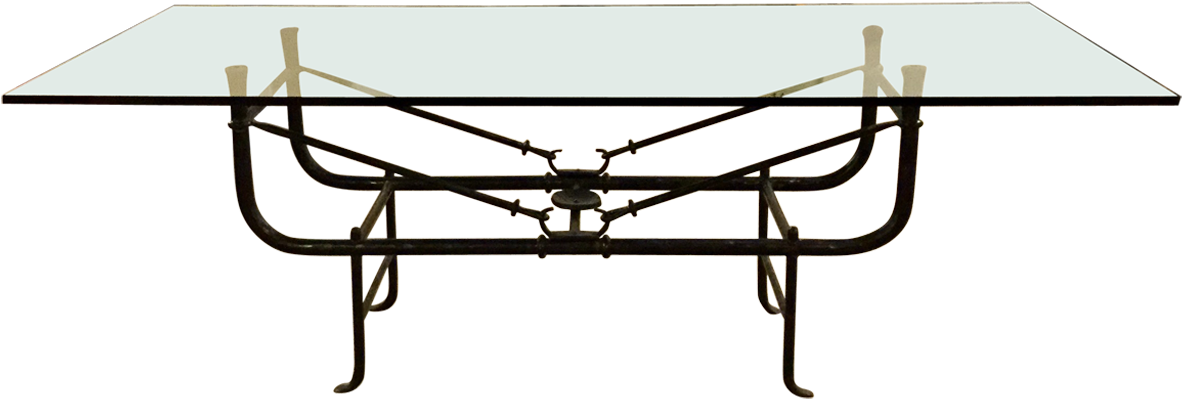 Swaim Forged Iron Giacometti-style Dining Table - Swaim Forged Iron Giacometti-style Dining Table (1200x510)