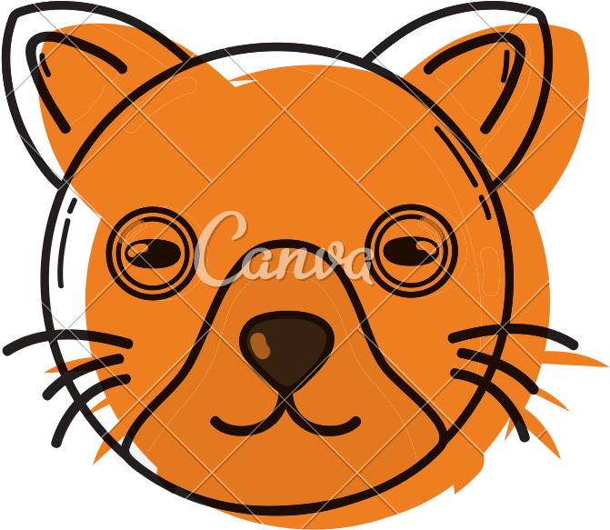 Color Cute Cat Head Pet Animal - Color Cute Cat Head Pet Animal (800x800)