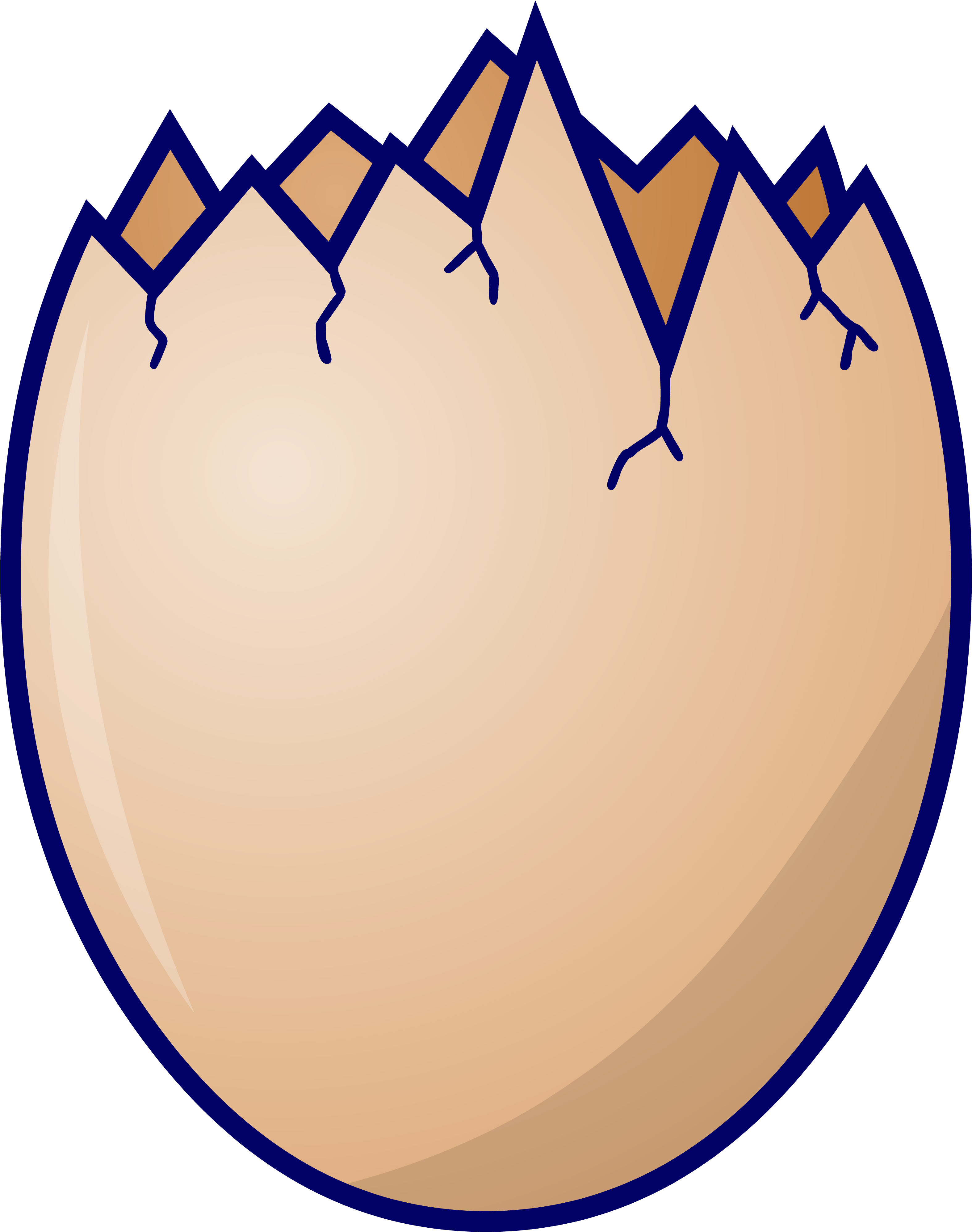 Cracked Egg Shell Clipart - Cracked Egg Shell Clipart (3160x4000)