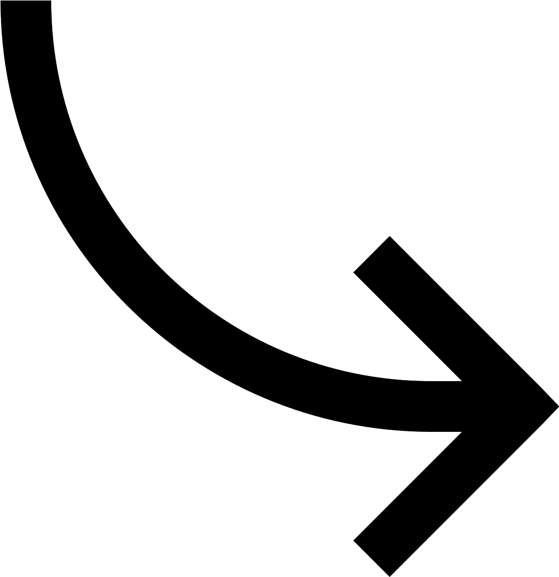 Image Black And White Stock Curved Arrow Icon Free - Image Black And White Stock Curved Arrow Icon Free (1600x1600)