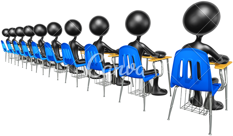 Students In A Classroom Sitting At Desks - Students In A Classroom Sitting At Desks (800x522)