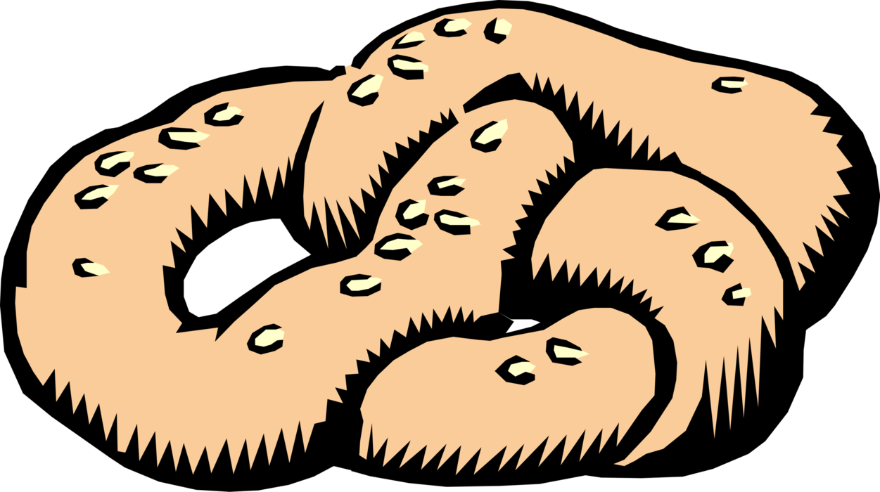 Vector Illustration Of Crisp Dry Baked Biscuit Salted - Vector Illustration Of Crisp Dry Baked Biscuit Salted (1251x700)