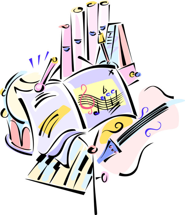 Vector Illustration Of Classical Music Orchestra Musical - Vector Illustration Of Classical Music Orchestra Musical (603x700)