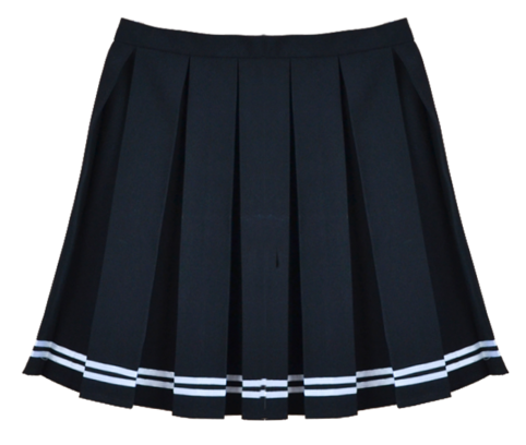 Black Striped Tennis Skirt - Black Striped Tennis Skirt (483x483)