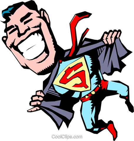 Super Herais Dos Desenhos Animados Livre De Direitos - Super Herais Dos Desenhos Animados Livre De Direitos (455x480)