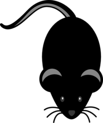 Black Mouse Light Grey Eyes Clip Art At Clipartimage - Black Mouse Light Grey Eyes Clip Art At Clipartimage (400x476)