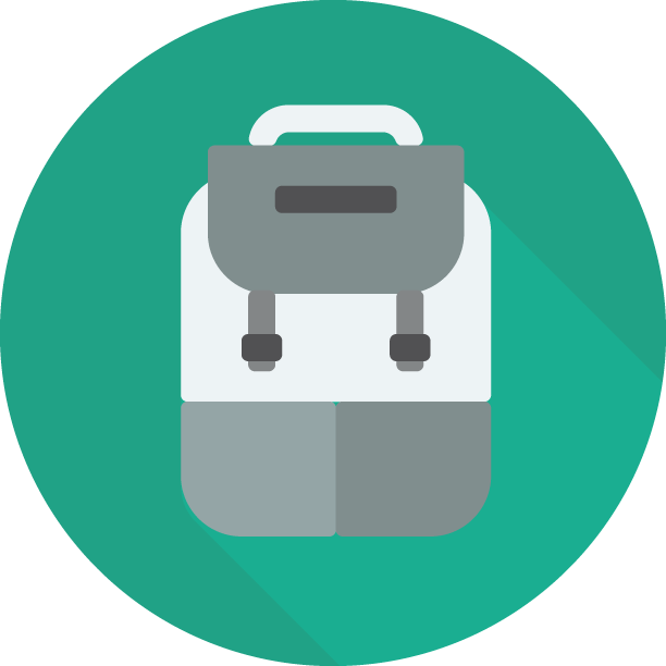 Clipart Backpack Rack - Clipart Backpack Rack (612x612)