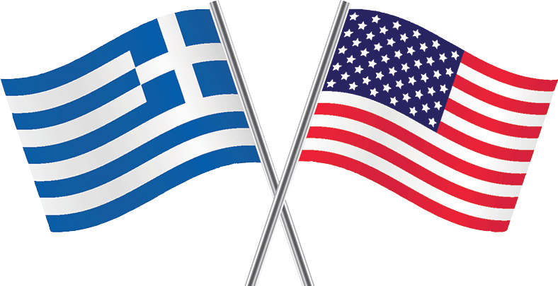 Greek And American Flag - Greek And American Flag (788x405)