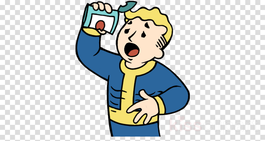 Vault Boy Hungry Clipart Fallout - Vault Boy Hungry Clipart Fallout (900x480)